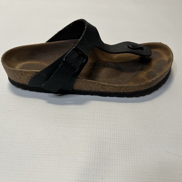 Birkenstock Gizeh Matte Black Sandals Womens Size 39 L8 M6 Thong Slides - Picture 3 of 13